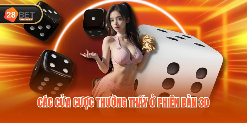 Các cửa cược thường thấy ở phiên bản 3D